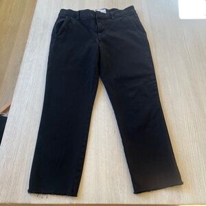 Frank & Eileen Wicklow Jet Black Italian Performance Denim sz 8
